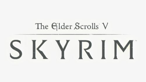 Elder Scrolls Skyrim Logo Png, Transparent Png, Free Download