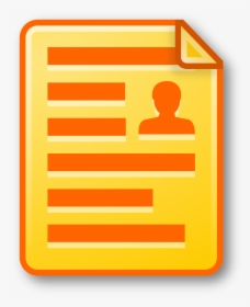 This Free Icons Png Design Of Icon Document Yellow - Yellow Document Icon, Transparent Png, Free Download