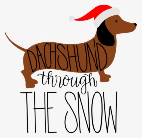 Clip Art Dachshund Png Download - Christmas Weiner Dog Clipart, Transparent Png, Free Download