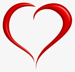 Transparent The Word Love Clipart - Heart, HD Png Download, Free Download