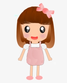 Cartoon Girl Transprent Png - Cartoon Cute Doll Drawing, Transparent Png, Free Download