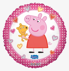 Catalogo De Globos Felicidades Peppa Pig - Peppa Pig En Redondo, HD Png Download, Free Download
