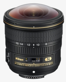 Nikon 8 15mm F/3 - Nikon Fisheye 8 15mm, HD Png Download, Free Download