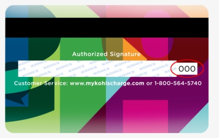 Image - Kohl's Charge Card Back, HD Png Download, Free Download