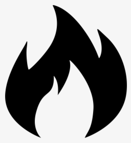 Popular Goods - Fire Emoji Black And White, HD Png Download, Free Download