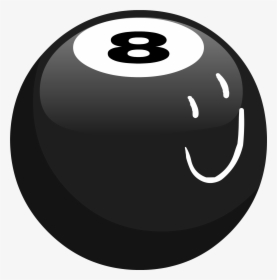 Transparent Black Sphere Png - 8 Ball From Bfb, Png Download, Free Download