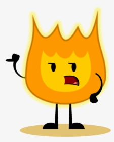 Firey With Glow - Bfdi Firey Png Transparent, Png Download, Free Download