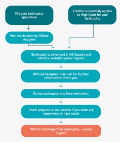 [diagram] Bankruptcy Life-cycle - Bankruptcies Work, HD Png Download, Free Download