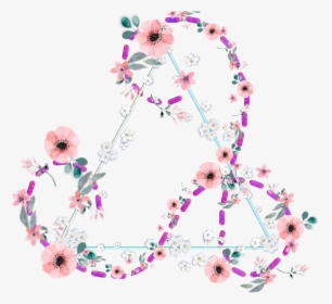 #flower marco Flores marco Triangulo flores  marco - Triangulo Com Flores Png, Transparent Png, Free Download