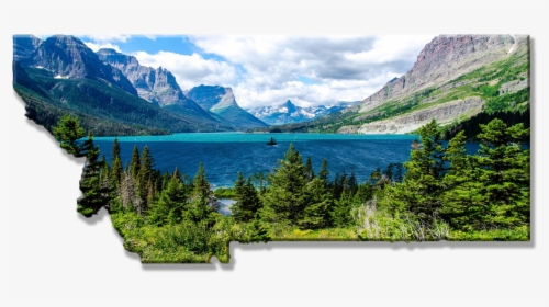 Galacier National Park, Lakeside Panorama In The Shape, HD Png Download, Free Download