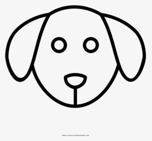 Dog Face Coloring Page - Como Desenhar A Cara De Um Cachorro, HD Png Download, Free Download