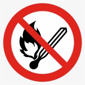 No Open Flames Sign, HD Png Download, Free Download