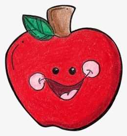 Apple Clipart Pencil - School Red Apple Clipart, HD Png Download, Free Download