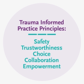 Trauma Informed Practice Principles - Modaal Just Killin, HD Png Download, Free Download