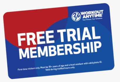 Workout Anytime Free Trial Membership - Workout Anytime, HD Png Download, Free Download