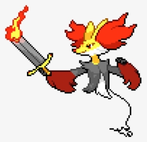 Pokemon Delphox Pixel Art, HD Png Download, Free Download