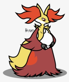 Pregnant Delphox Clipart , Png Download - Pregnant Delphox, Transparent Png, Free Download