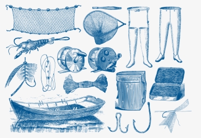 Transparent Fly Clipart Png - Vintage Fishing Tools, Png Download, Free Download