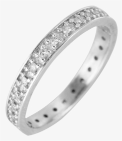 Anillo En Oro Blanco De 14kt Con 24 Brillantes De 1 - Flat Diamond Ring, HD Png Download, Free Download