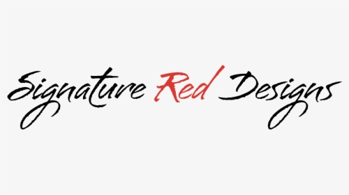 Signature Red Designs - Calligraphy, HD Png Download, Free Download