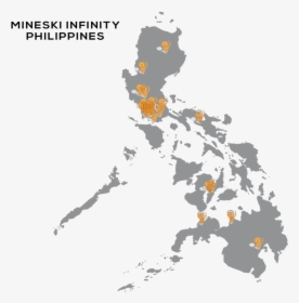 Map Of Mineski Infinity Branches Worldwide , Png Download - Map Of The Philippines Drawing, Transparent Png, Free Download
