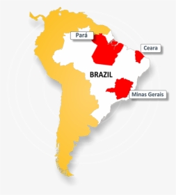 Location Map - Brazil Iron Ore Mines Map, HD Png Download, Free Download