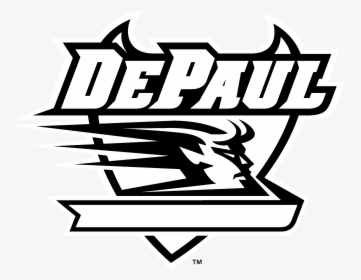 Depaul Blue Demons Logo Black And White - Depaul University, HD Png Download, Free Download