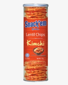 Snack"em Lentil Chips Kimchi 75g "  Title="snack"em - Gardenia Lentil Chips, HD Png Download, Free Download