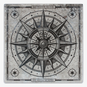 Compass Rose 1 - Vintage Nautical Compass, HD Png Download, Free Download