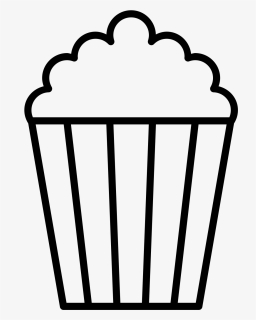 Popcorn Clip Art Black And White, HD Png Download, Free Download