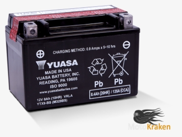 Bateria Yuasa Ytx9-bs - Battery Yuasa, HD Png Download, Free Download
