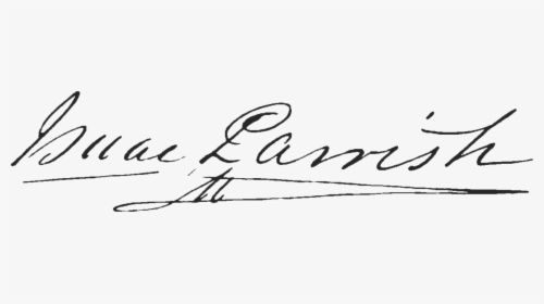 Isaac Parrish Md Signature - Calligraphy, HD Png Download, Free Download