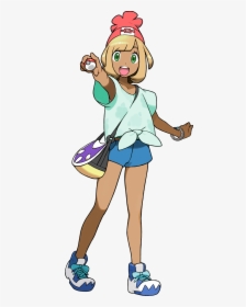 Custom Female Pokemon Trainer - Pokemon Sun And Moon Female Trainer, HD Png Download, Free Download
