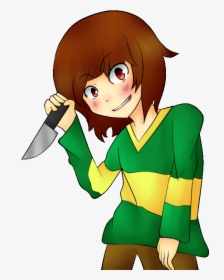 Image Black And White Stock Chara Transparent Creepy - Undertale Chara Clothing Cosplay, HD Png Download, Free Download