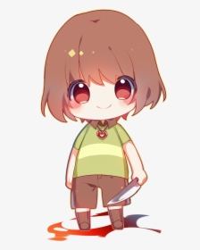 Clipart Free Library Chibi Transparent Undertale - Chara Undertale Chibi, HD Png Download, Free Download