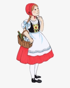 Rotkappchen German Little Red Riding Hood Clip Arts - Little Red Riding Hood Png, Transparent Png, Free Download