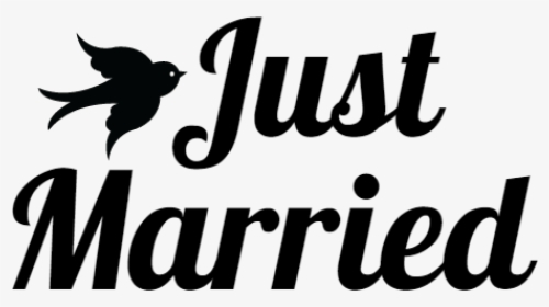 Just Married Banner Clipart - Calligraphy, HD Png Download, Free Download