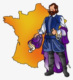 Champlain And Map Of France, HD Png Download, Free Download