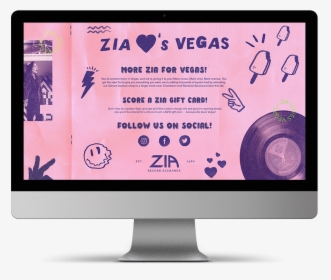 Zia Vegas Landingpage - Computer Monitor, HD Png Download, Free Download