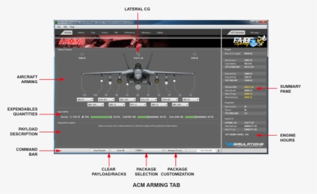 Acm Payload Section - Acm Aerial Combat Simulator, HD Png Download, Free Download