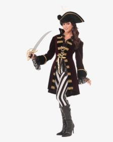 Womens Captain Morgana Costume - Female Pirate Costumes, HD Png Download, Free Download