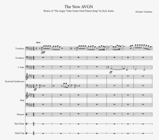 The New Avgn Sheet Music Composed By Dominic Trentadue - Sheet Music, HD Png Download, Free Download
