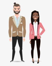 African American Vector Couple, HD Png Download, Free Download