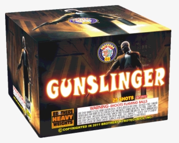 Brothers Pyrotechnics 500 Gram Cake Gunslinger - Brothers Fireworks, HD Png Download, Free Download
