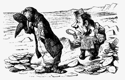 Walrus Carpenter Eating Oysters Crying - Lewis Carroll's Walrus Weeping, HD Png Download, Free Download