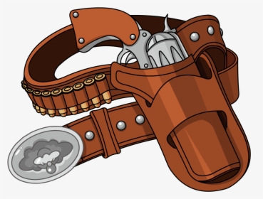 Photography Drawing Belt - Leather Belt Cowboy Cartoon, HD Png Download, Free Download
