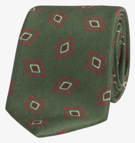 Green Print Silk Tie - Woolen, HD Png Download, Free Download