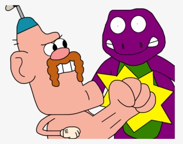 Uncle Grandpa Punches Barney By Ozzyguy - Uncle Grandpa Deviantart, HD Png Download, Free Download