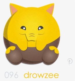 Drowzee  this Is The Pokemon That First Achieved Honey-badger - Cartoon, HD Png Download, Free Download