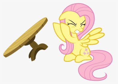 Fluttershy Pinkie Pie Rainbow Dash Table Pony Mammal - My Little Pony Frustrated, HD Png Download, Free Download